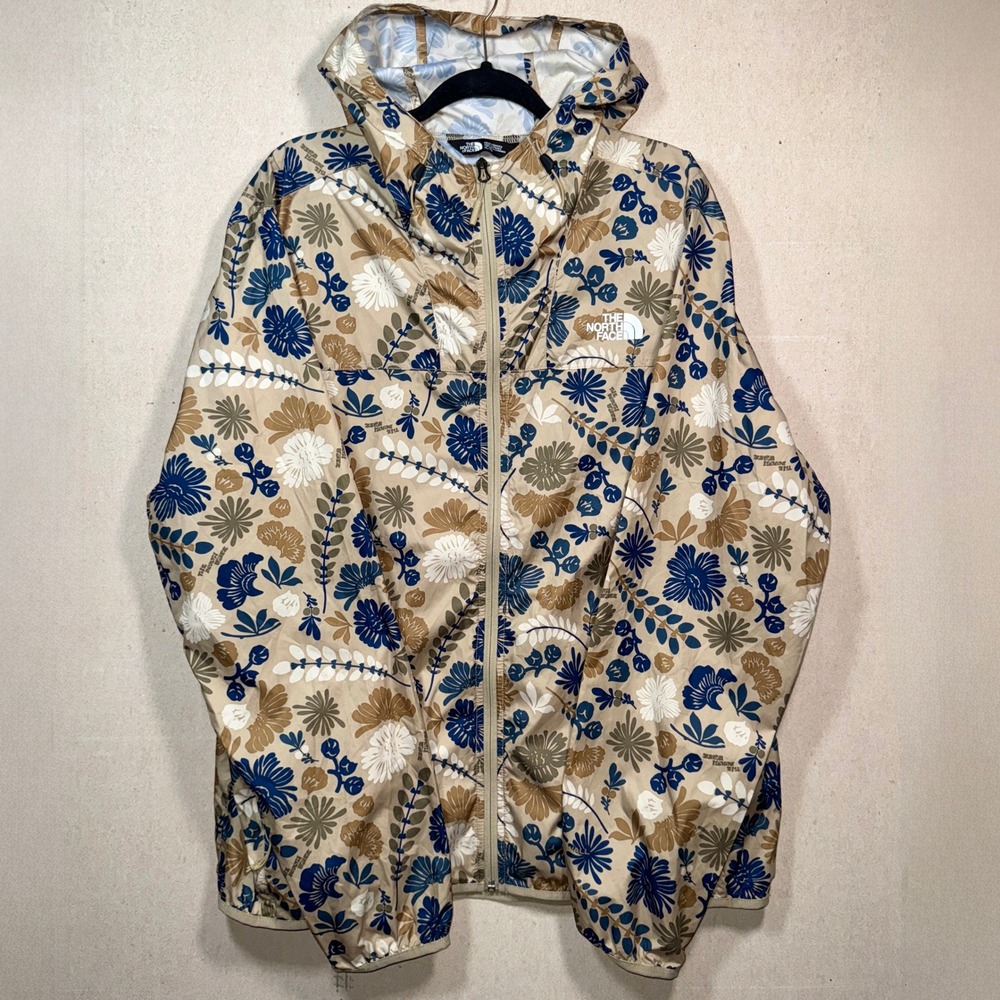 The North Face Floral Print Stowable Windbreaker Jacket - Men's XL